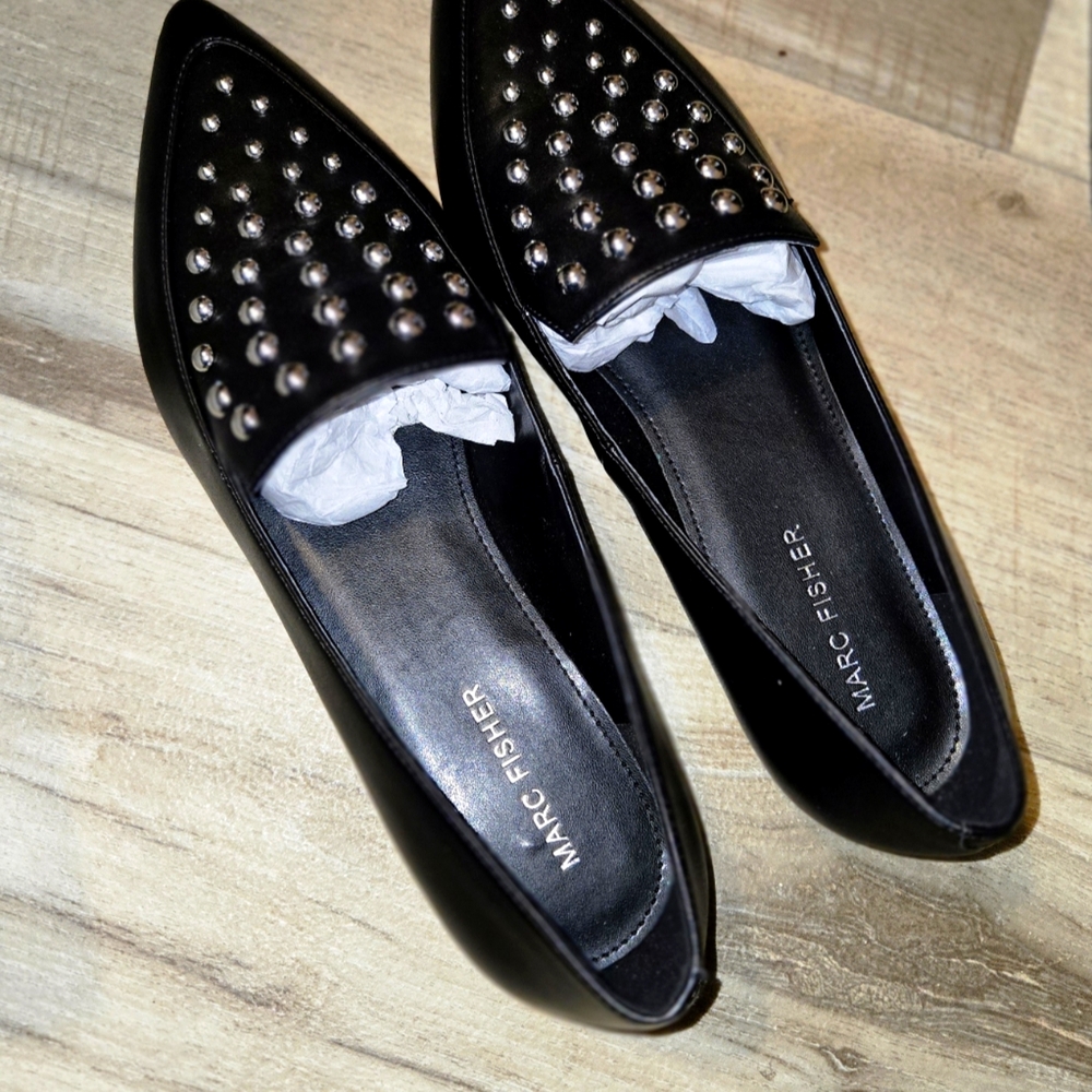Marc Fisher Black Studded Women's Shoes